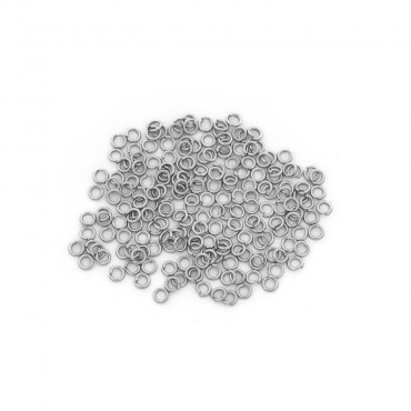 Anneaux ouverts 5 mm argent nickel free pour créations de bijoux | Tessiland