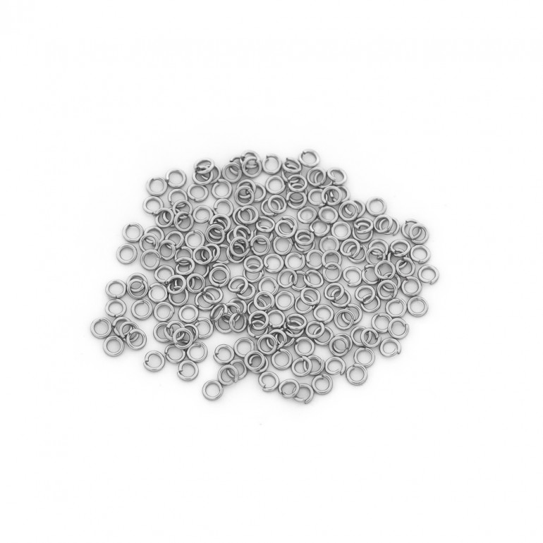 Anneaux ouverts 5 mm argent nickel free pour créations de bijoux | Tessiland