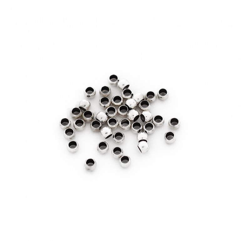 Schiaccini Argento 3mm nickel free | Tessiland