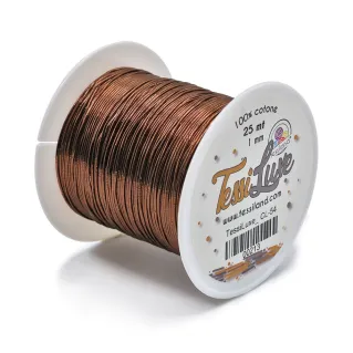Tessiluxe hilo para bijoux con efecto metálico Bronzo cl54