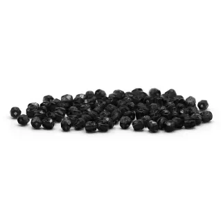 Cristaux de Bohême 4 mm facettés en verre pour bijoux Nero scuro