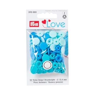 Boutons pression Snaps Prym Love Bleu