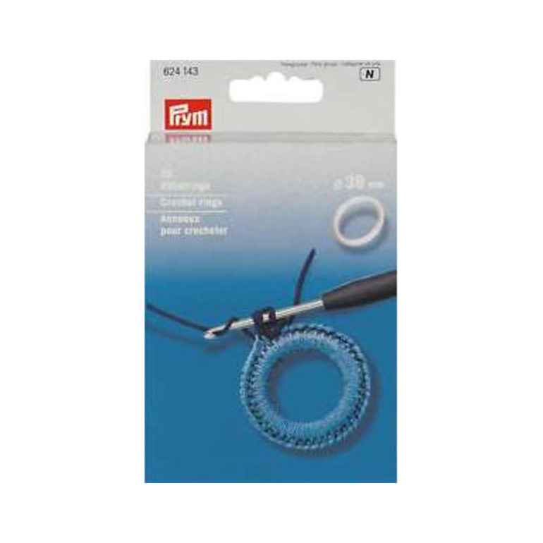 Anelli in plastica Prym rivestibili a uncinetto