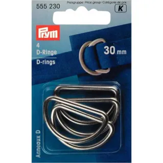 Anillos semicirculares Prym para bolsas Argento