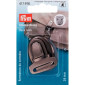 Fermeture Prym argent vieilli 26 mm | Tessiland
