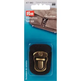 Fermeture Prym cousable marron 40x55 mm | Tessiland