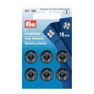 Boutons automatiques à pression Prym Clips Noir
