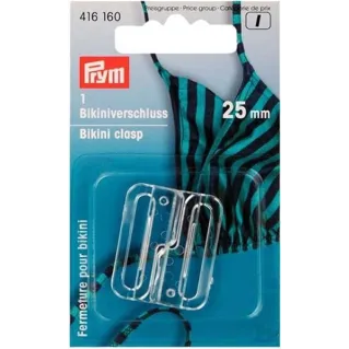 Fermeture de Bikini Prym Transparent 25 mm | Tessiland