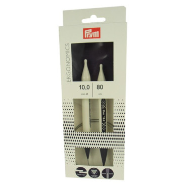 Agujas circulares ergonómicas n. 10 con cable flexible | Tessiland