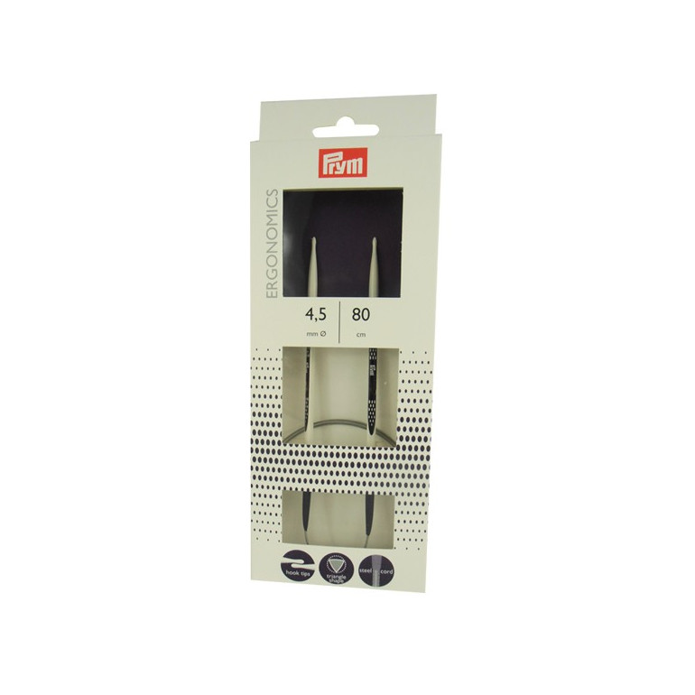 Agujas circulares ergonómicas n. 4.5 con cable flexible | Tessiland