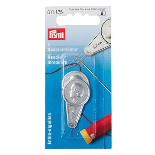 Enfile-aiguilles classique Prym en aluminium 2 pièces | Tessiland