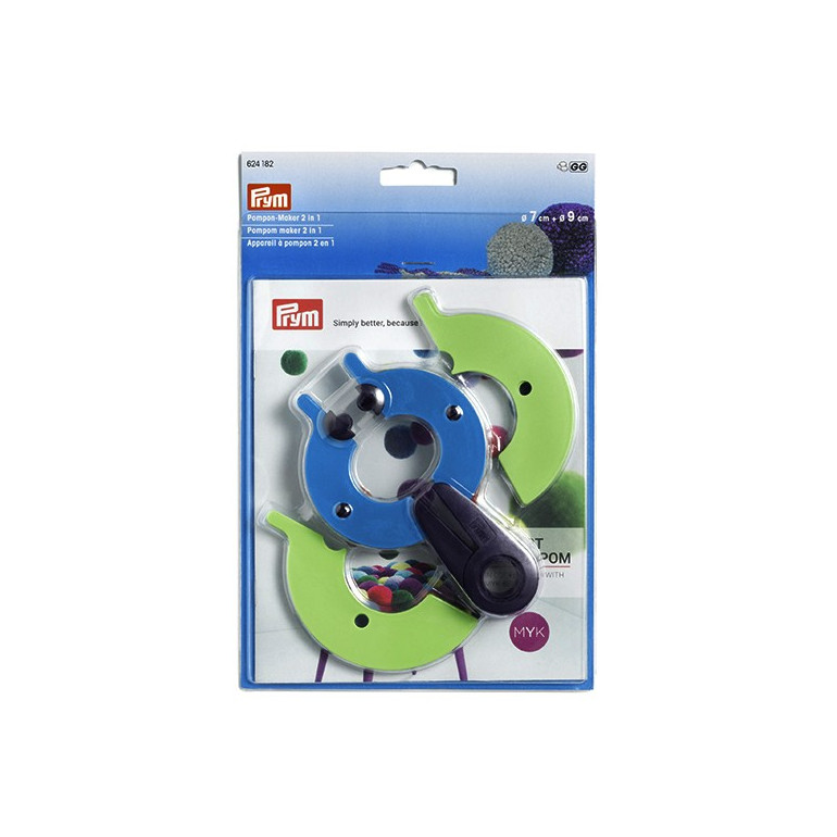 P-624182-Kit per pompon Maxy 2 in 1