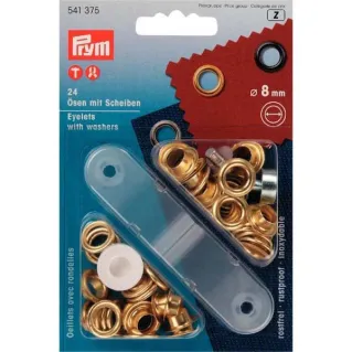 Stainless Steel Grommets with Application Tool Oro