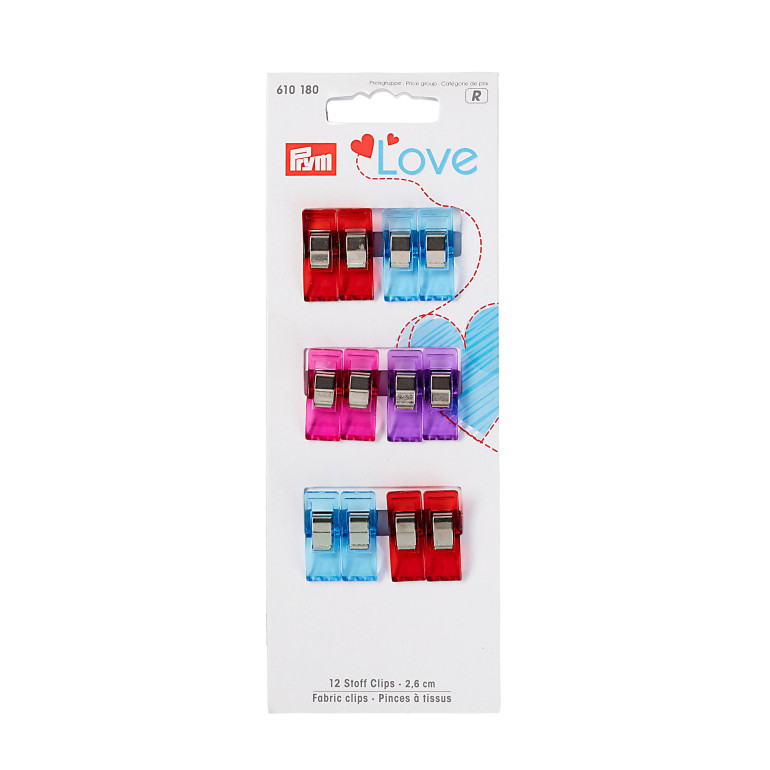 Pinze per tessuti prym love 12 pz - P-610180