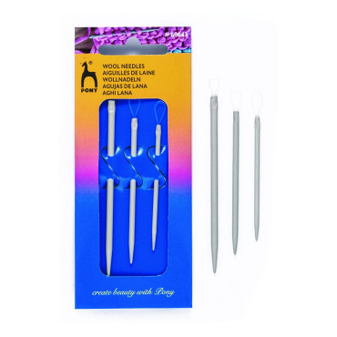 Wool Ribbon Pulling Needles 3pc | Tessiland