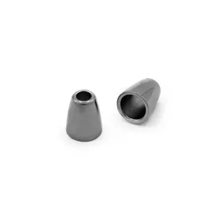 Embouts en métal 12x10mm fabriqués en Italie 2pcs Canna di fucile