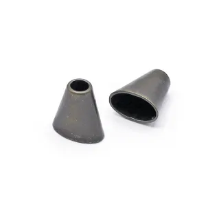 Cone-Shaped Metal End Caps for Cords | Tessiland