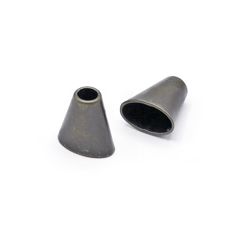 Embout de Cordon Écrasé Laiton - Accessoire de Design | Tessiland