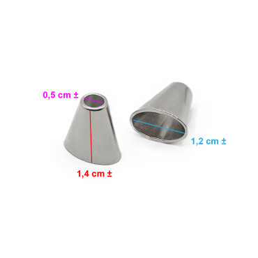 Embout de Cordon Écrasé Argent - Accessoire de Design | Tessiland