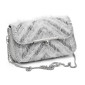 Winter handbag embroidered on mesh handmade crochet | Tessiland