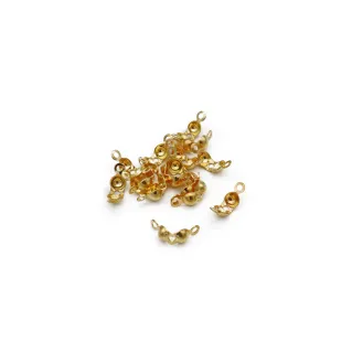 Capuchon doré 3,5 mm pour bijouterie 12 pièces | Tessiland