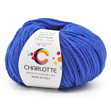 Charlotte laine mérinos extrafine pelote 50g Bluette