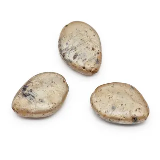 Glenda Pearls in Resin with Stone Effect 3 pcs Beige perlato