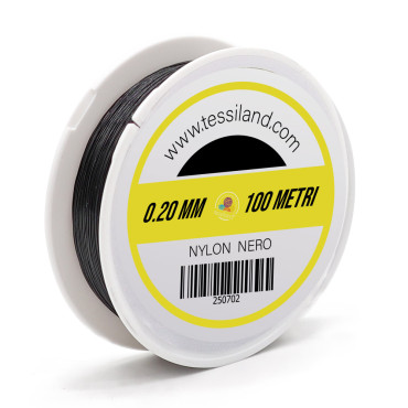 Filo in Nylon per borse e cuciture invisibili Nero