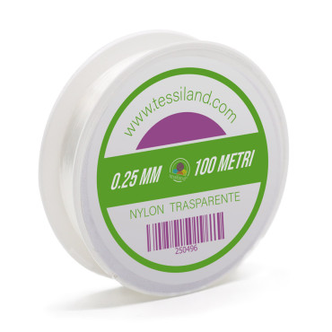 Filo in Nylon per borse e cuciture invisibili Trasparente