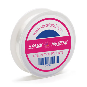 Filo in Nylon per borse e cuciture invisibili Trasparente