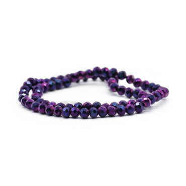 Cristalli sfaccettati in vetro 6mm per bijoux A229 ametista