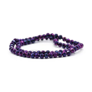 Cristaux en verre à facettes de 6 mm pour bijoux A229 ametista