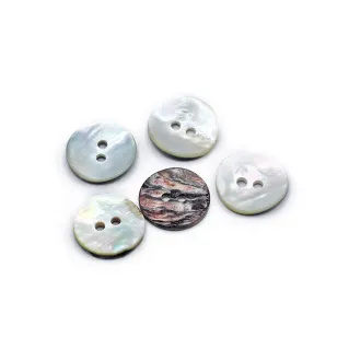 Akoya Mother of Pearl Buttons 5pcs Naturale