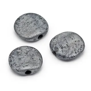 Almax Resin Stone Effect Beads 3pcs Gray