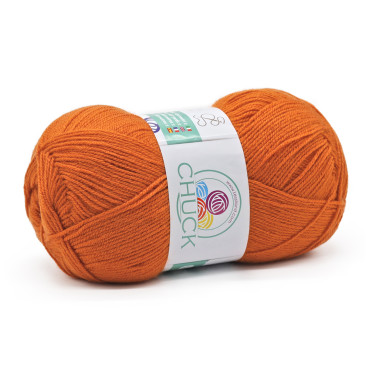 Chuck microfibra de acrílico ovillo 100g Arancione