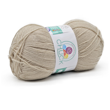 Chuck microfibra de acrílico ovillo 100g Cammello