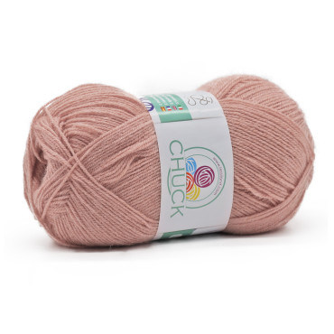 Chuck microfibra di acrilico gomitolo 100g Cipria