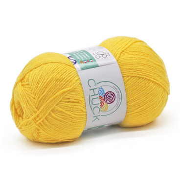 Chuck microfibra de acrílico ovillo 100g Giallo