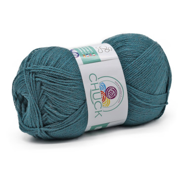 Chuck microfibra de acrílico ovillo 100g Petrolio