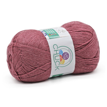 Chuck microfibra di acrilico gomitolo 100g Rosa antico