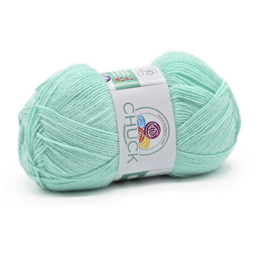 Chuck microfibra di acrilico gomitolo 100g Verde acqua
