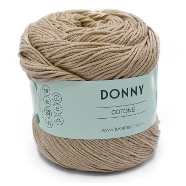Donny puro cotone n3 gomitolo 100g Beige