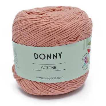 Donny puro cotone n3 gomitolo 100g Rosa carne