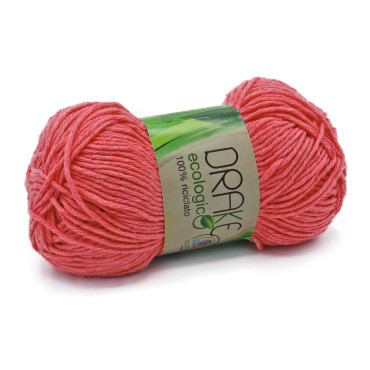 Drake eco recycled cotton n3 yarn ball 50g Arancio coral