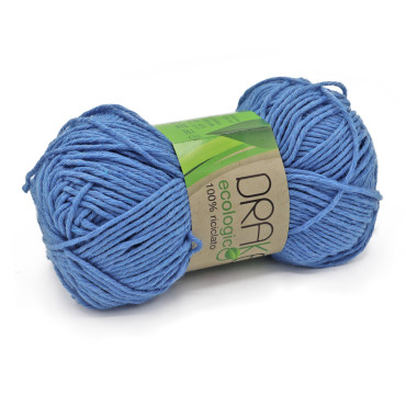 Drake algodón ecológico n3 ovillo 50g Azzurro