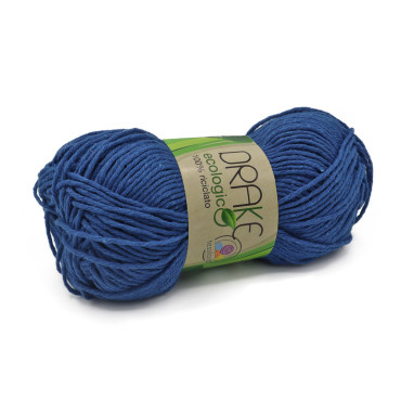 Drake cotone ecologico n3 gomitolo 50g Bluette