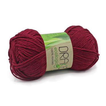 Drake cotone ecologico n3 gomitolo 50g Bordeaux