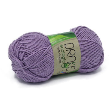 Drake eco recycled cotton n3 yarn ball 50g Lilla
