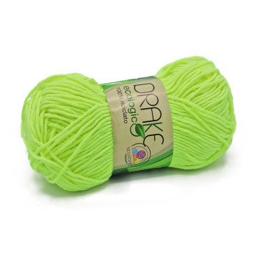 Drake eco recycled cotton n3 yarn ball 50g Lime