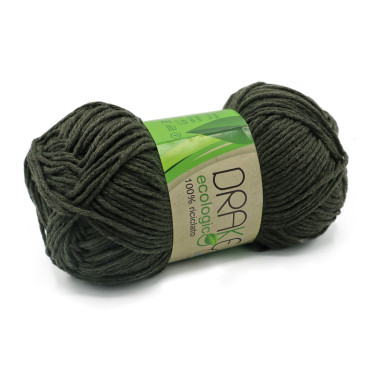 Drake cotone ecologico n3 gomitolo 50g Militare